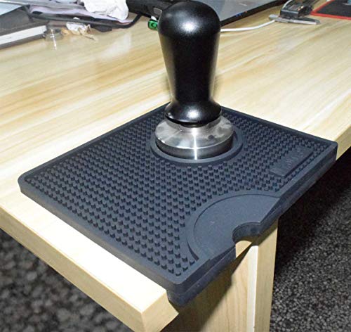ToSSme Café tamper Tamping esquina alfombrilla antideslizante almohadilla de silicona Inicio cocina café barra accesorio Alfombrilla de café mate, Tamper de café mate, Alfombrilla de café - Imagen 6