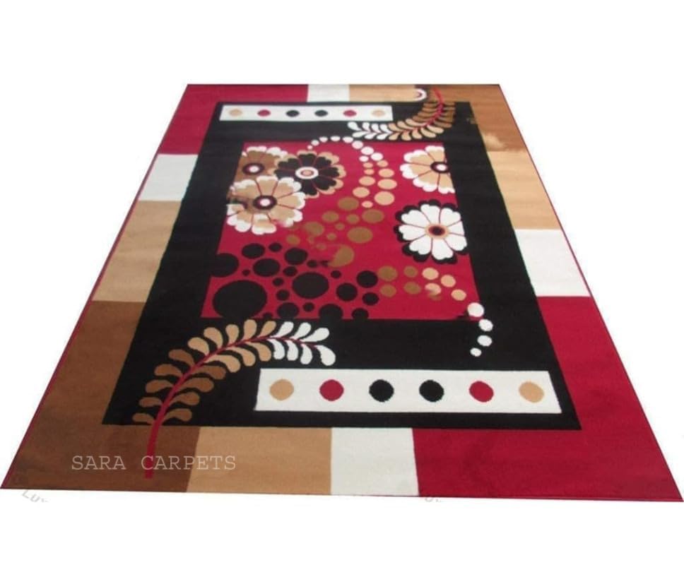 Image of Carpet for Living Room, Drawing Room, Bedroom. & Hall & Hall Size 6 x 8 feet (150X210 Cm) RED G27