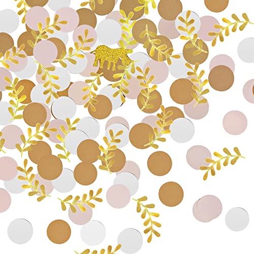 Confettis Verts,Confettis De Table Baby Shower Confettis Fête d'Anniversaire Fête De Confettis En Papier Ronds pour Mariage,Boîte-Cadeau,Gâteau - Dy Vcostore Cover