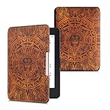 kwmobile Case Compatible with Amazon Kindle Paperwhite Case - eReader Cover - Mayan Calendar Brown/Light Brown
