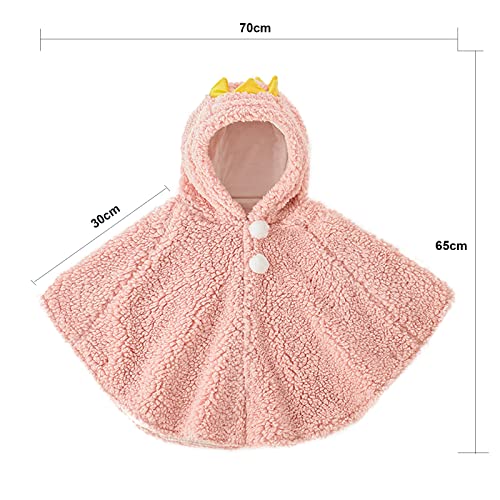 Holiberty Winter Kids Clothes Baby Warm Hooded Cape Cute Car Seat Fleece Cloak Snowsuit Outwear Outdoor Shawl Coat Poncho4