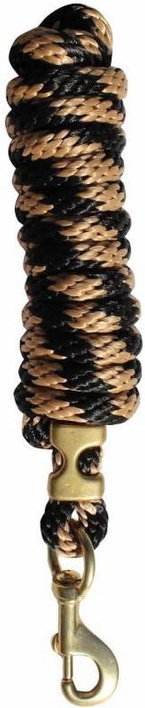 Professional's Choice Poly Cotton Lead Rope Black/Tan