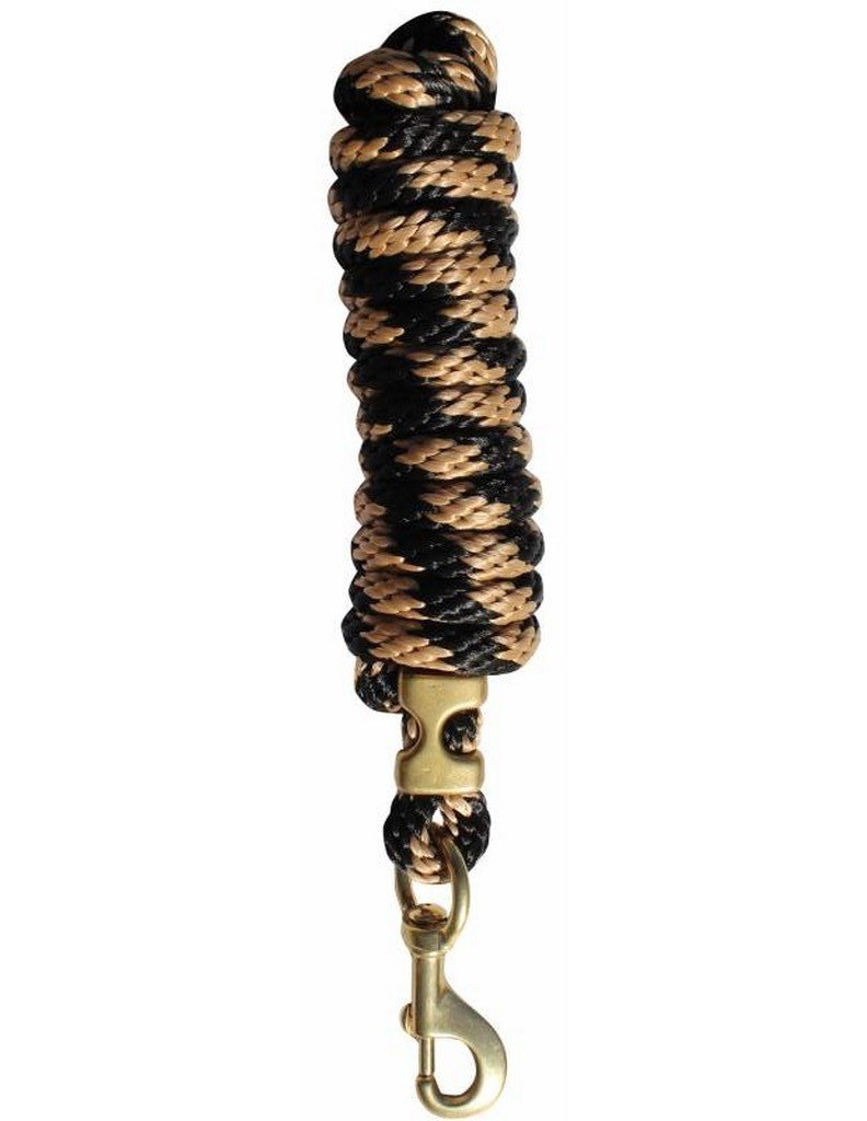 Professional's Choice Poly Cotton Lead Rope Black/Tan