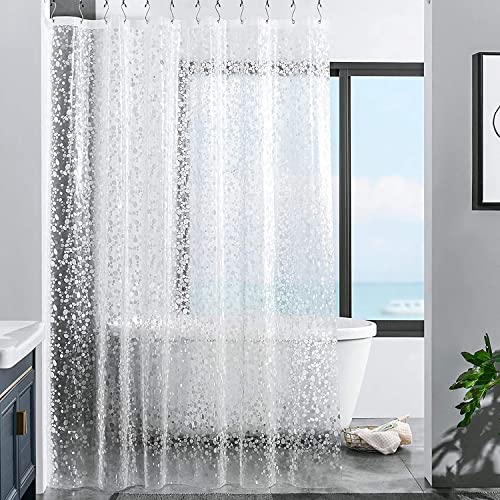 OMG Decor Shower Curtain,Cobblestone Shower Curtain Liner,Waterproof Shower Curtains,PEVA Shower Liner,Thickened Shower Curtains for Bathroom,72x72 inch