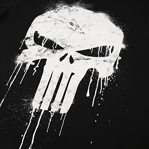 Marvel Avengers Punisher Skull Camiseta, Negro (Black Blk), Medium (Talla del Fabricante: Medium) para Hombre