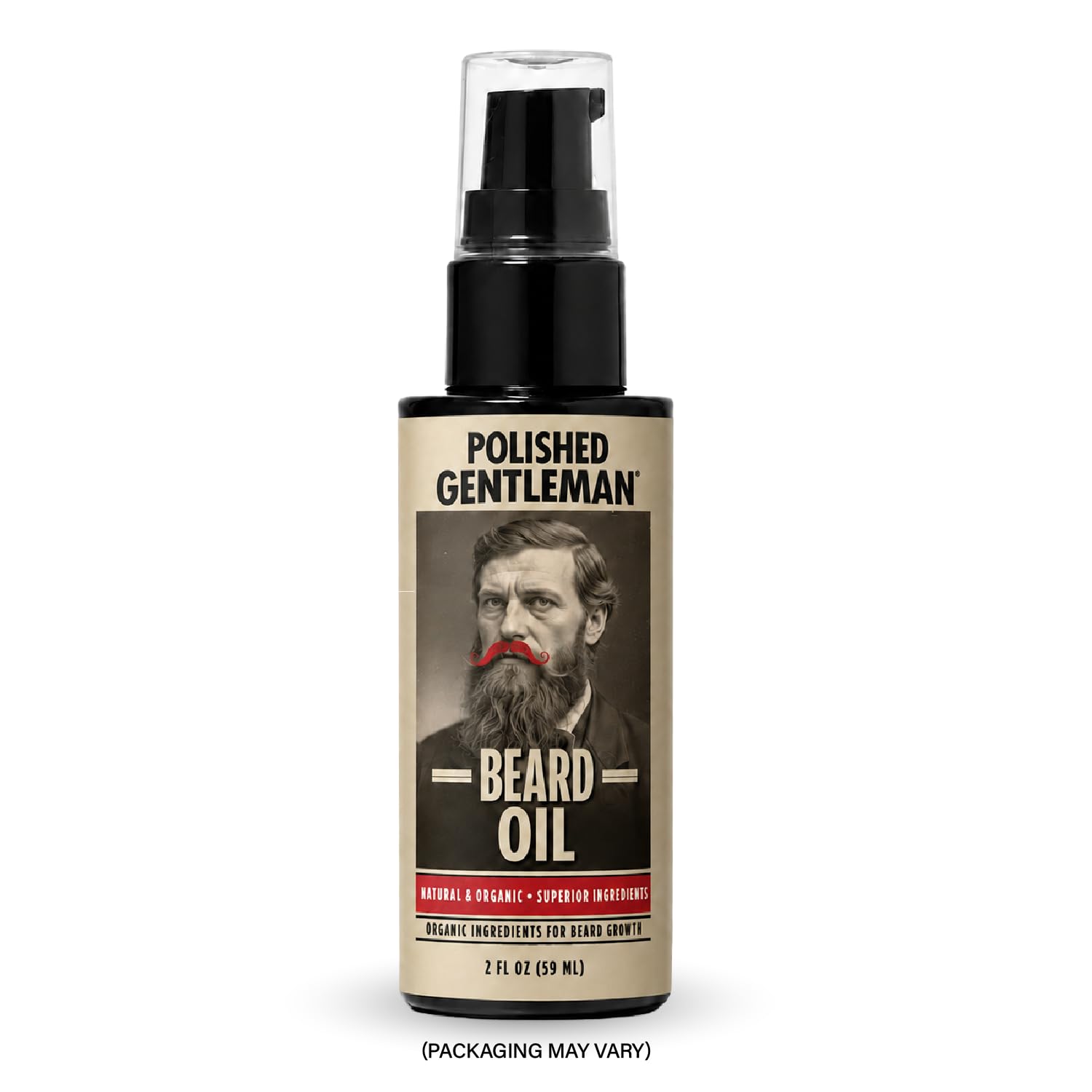 Polished Gentleman Beard Oil for Men with Jojoba, Argan and Tea Tree, 2 oz 2 Fl Oz (Pack of 1)