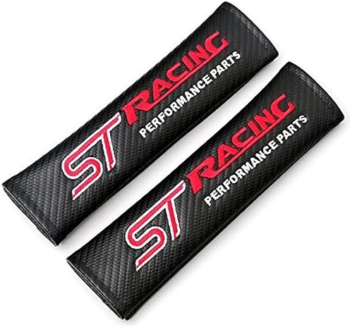 ST Racing Carbon Fibre Seat Belt Shoulder Pads for Fiesta Focus Mondeo Kuga