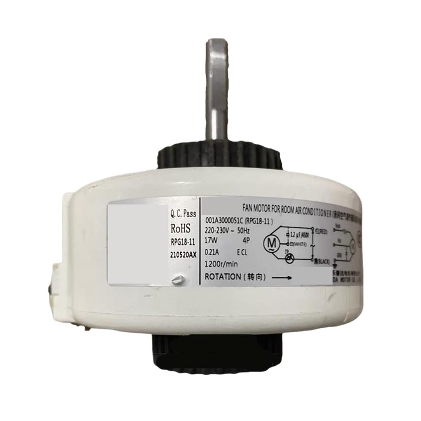 Air Conditioner Indoor Unit AC Fan Motor RPG18-11 001A3000051C