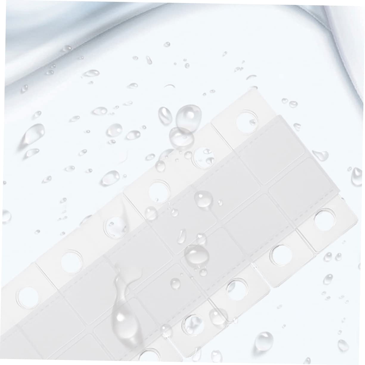 Amosfun 1200piezas Tablas Adhesivas Transparentes Autoadhesivas Para Colgar Pared Ganchos De Plástico Para Exhibición Soporte Firme y Seguro