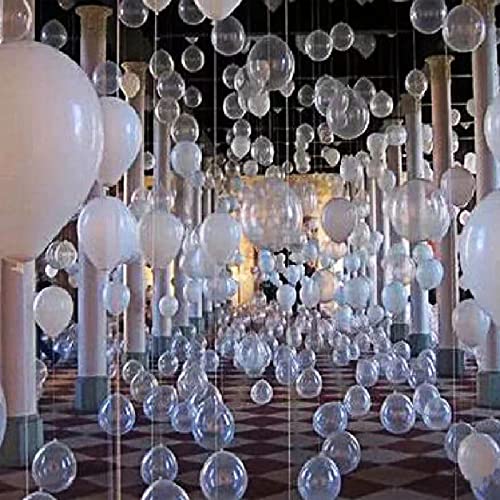 Image of 200pcs Clear Balloons 5 Inch, Small Mini Latex Balloons for Party Birthday Baby Shower Anniversary Festival Arch Garland Decoration