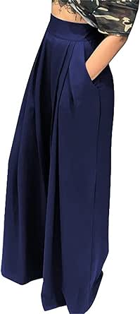 PRETTYGARDEN Pantalones Palazzo Cómodos Con Estampado Floral Con Cordón Y Bolsillos Para Mujer, Cintura Alta, Pierna Ancha (cepillo Negro, S