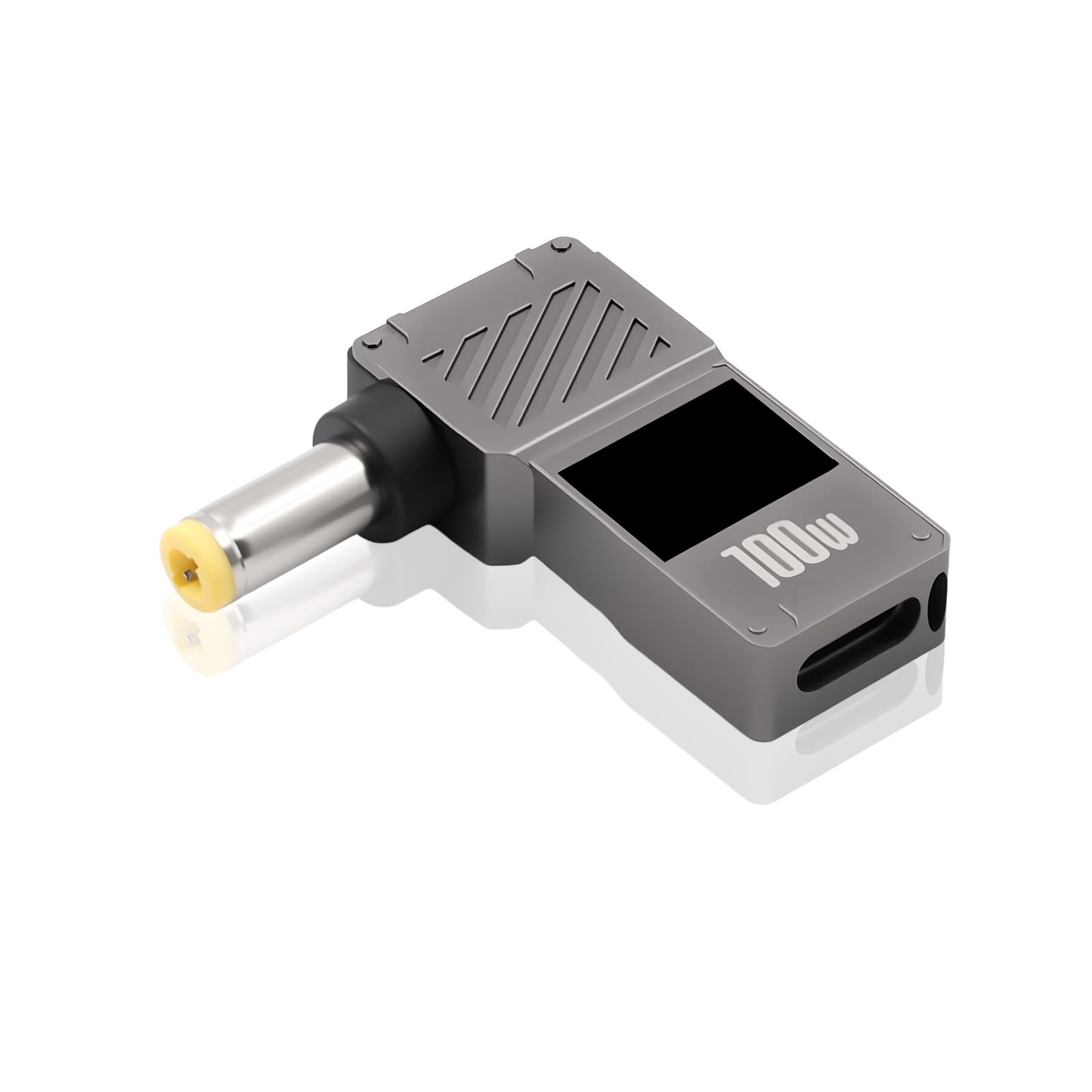 Convertidor USB C a CC 12V Danfetsoy con pantalla digital y diseño de 90 grados para router y PC 8