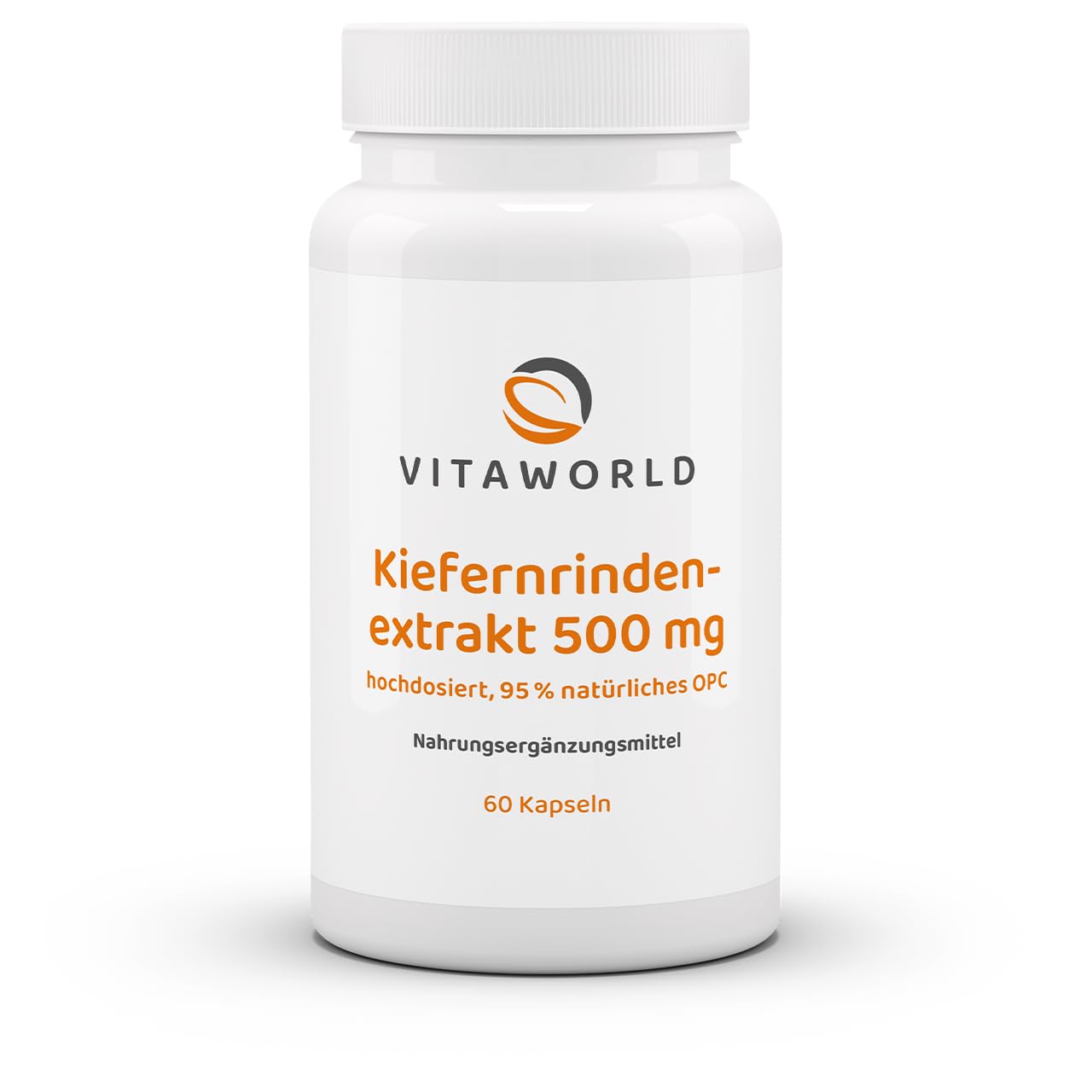 3er Pack Vita World Kiefernrindenextrakt 500 mg 3 x 60 Kapseln Vegan Hochdosiert 95% natürliches OPC Apotheker-Herstellung
