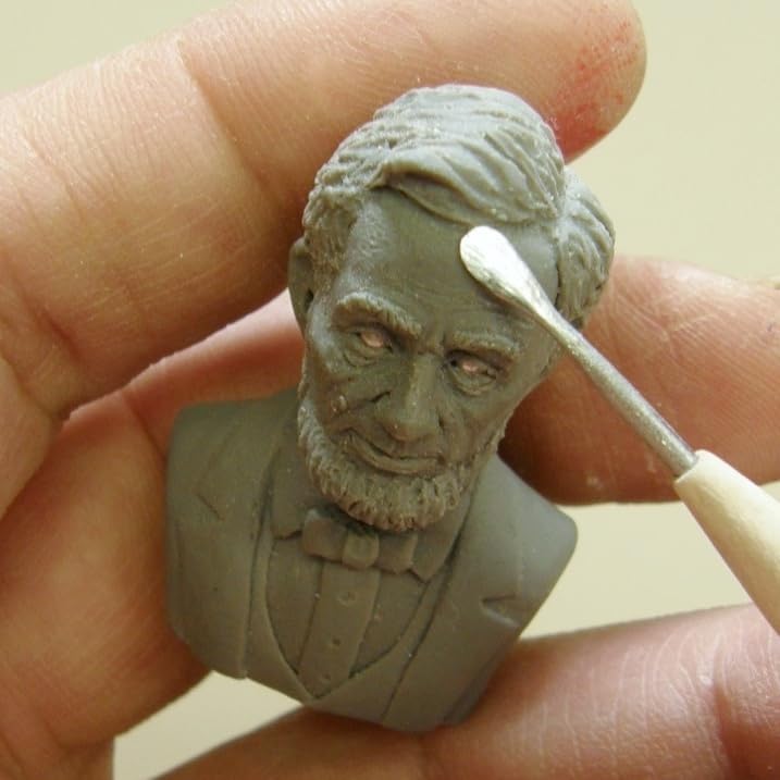 M00163 AMC Herramienta de arcilla en miniatura Espátula redondeada AMCreatures Modelo Escultura Herramienta Micro Herramienta MOREZMORE