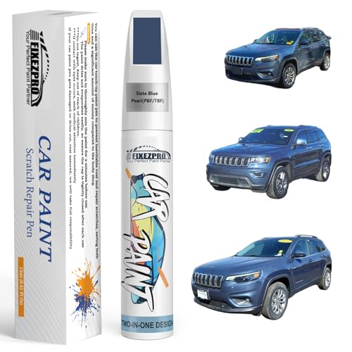 Image of Slate Blue Pearl(PBF /TBF) Touch Up Paint for Jeep, Car Paint Scratch Repair Remover Pen Color Exact Match, Quick and Easy Fix Automotive Chips and Nicks Scuff