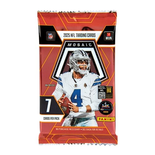 2025 Panini Mosaic Football Trading Cards Mega Box - Thumbnail 4