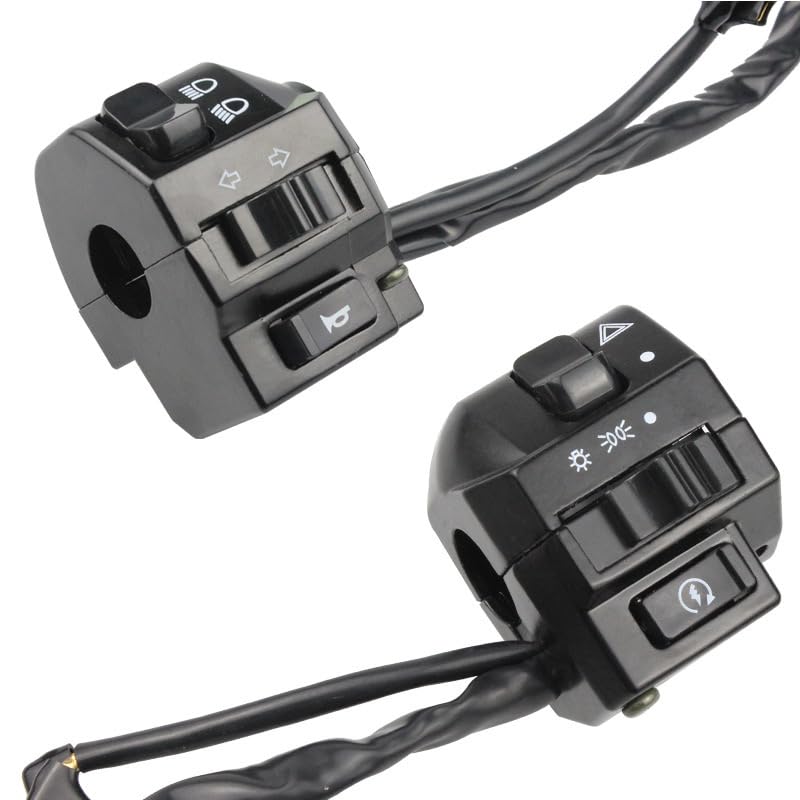 Commande guidon moto 22mm alu pour remplacer comodo cassé clignotant klaxon