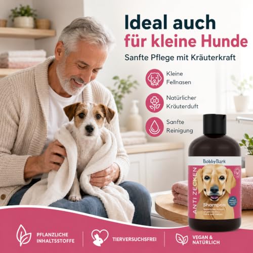 Hundeshampoo Anti Zecken 250ml – Natürliches Zeckenshampoo für Hunde