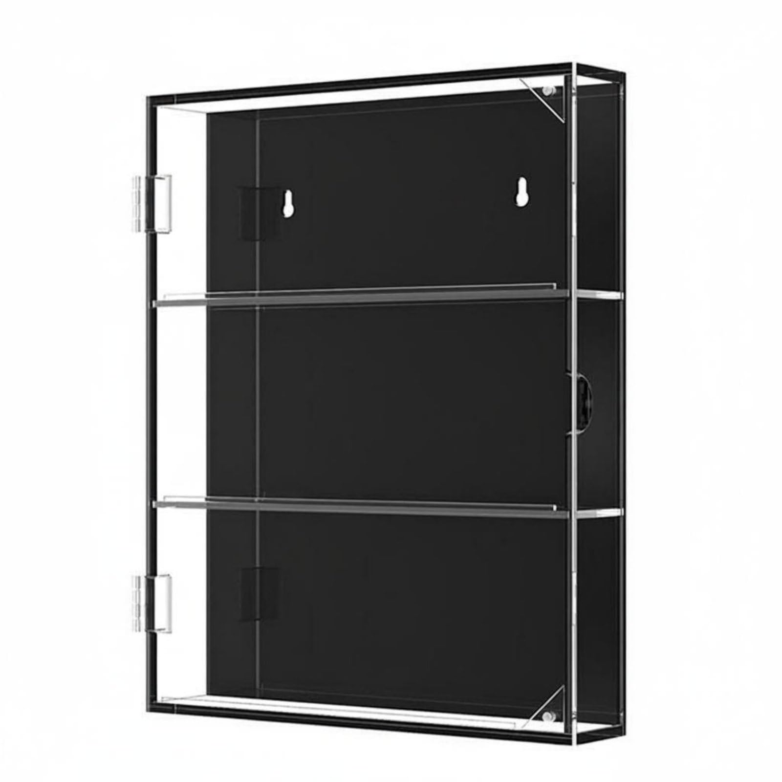 Vitrine Cartes Acrylique Boîte Présentation Coffret Exposition Cadre en Acrylique Dur et Cristallin Protection des Cartes Contre la Décoloration , Vertical 3 Niveaux