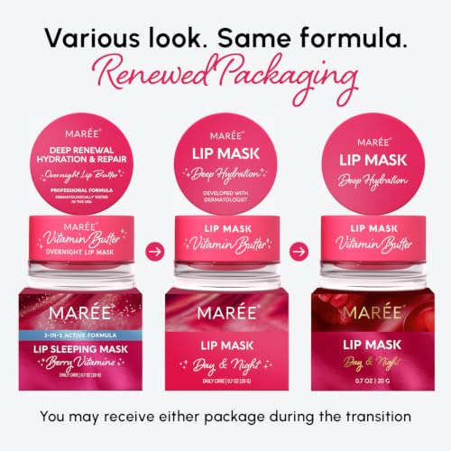 MAREE Overnight Lip Mask – Berry, 0.7 oz — view 2