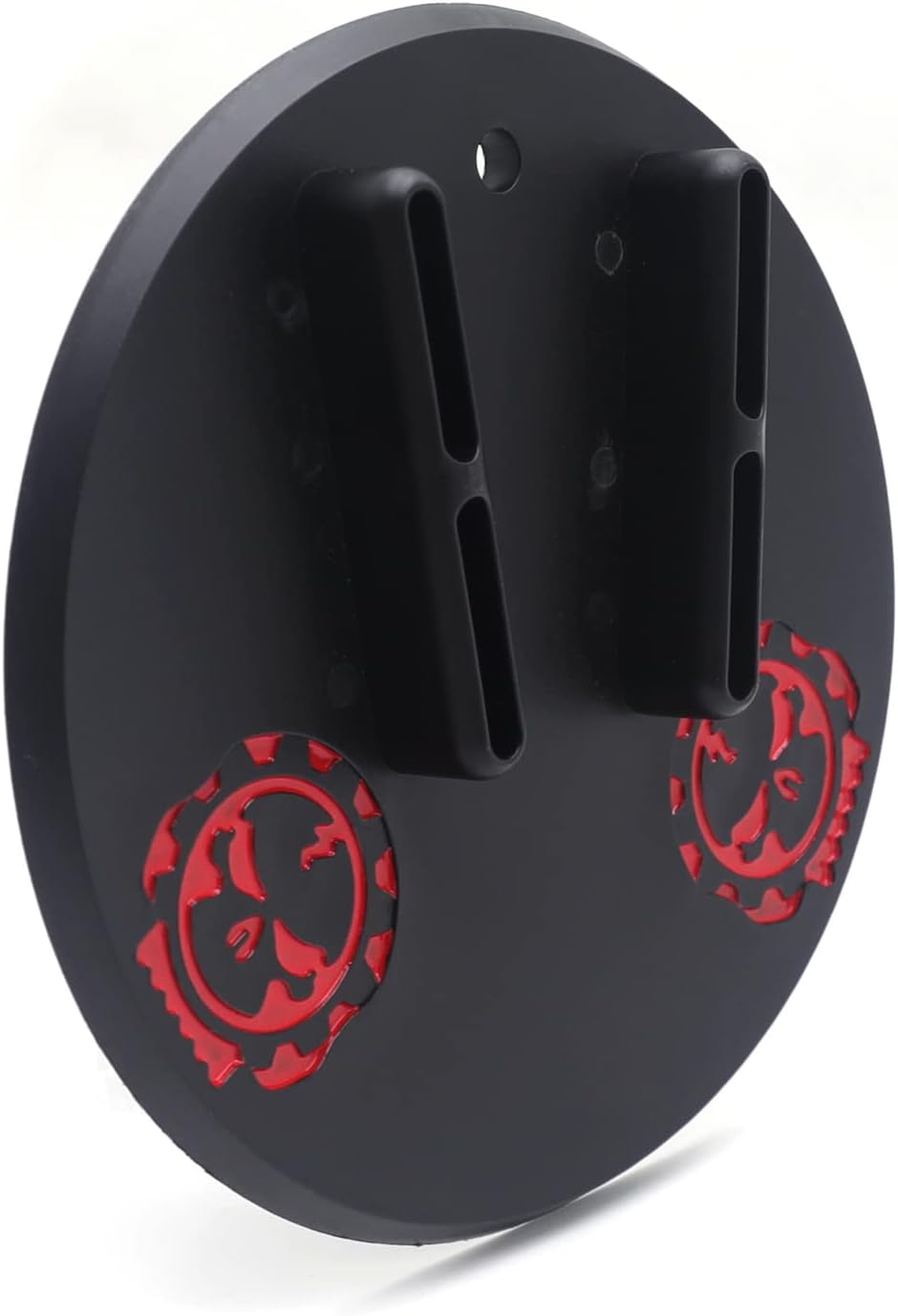 HTTMT- Black Round Kickstand Sidestand Jiffy Stand Coaster Pad Compatible with H-D Touring Cruiser Sport Dirt [P/N:MT253-001-BK]