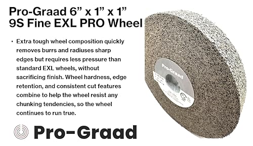 exl pro convolute deburring polishing wheel - 634 x 134 x 134 9s fine silicon carbide - professional grade - metal deburring finishing and polishing wheel - 94905-1 pack