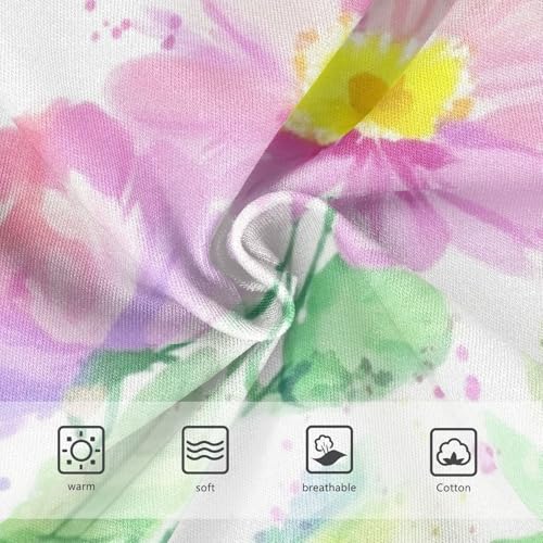 Watercolor Wildflowers Pastel Panties Little Girl Toddler Girls Underwear Cotton Funny Briefs Girls Undies 2t3