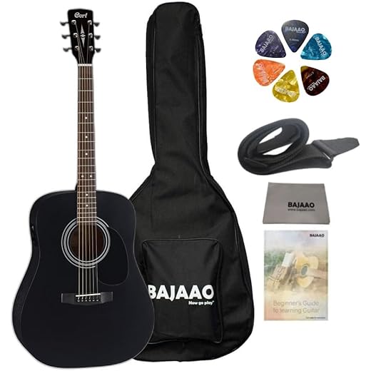 Cort AD810E Dreadnought Guitar - Black