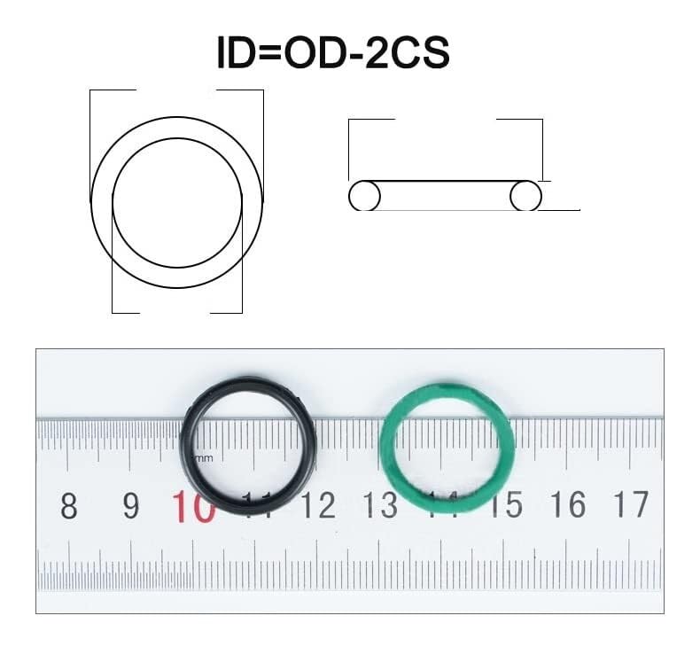 100 pièces CS 1.78mm ID 17.17mm vert FKM fluor caoutchouc joint torique joint torique joint d'étanchéité à l'huile,Matériau Fiable
