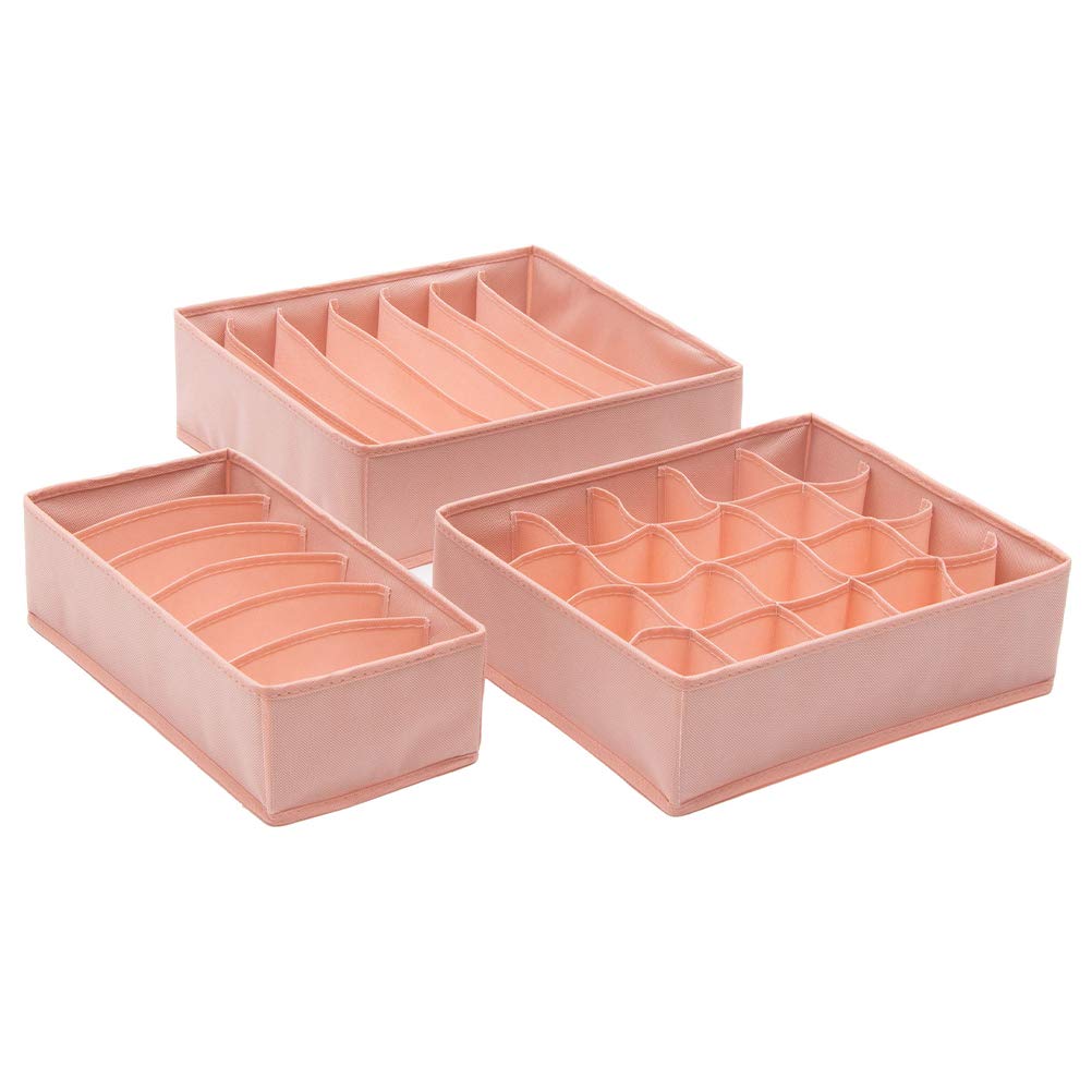 Didiseaon Caja Organizadora De Ropa Interior Multifuncional, Organizador De Calcetines y Sujetadores De Tela Sin Tejer, Color Rosa, Compartimentos Para Armario y Cajones, Para Uso Doméstico
