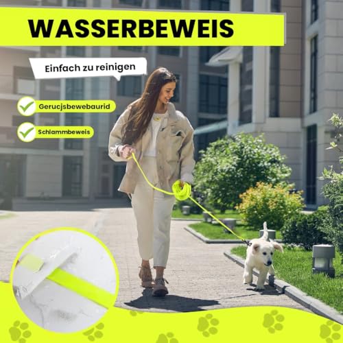 Loutep Biothane Schleppleine Für Hunde Lange Hundeleine 3m 5m Schleppleine 10m Für Hunde 15m 20m Leine Langlaufleine Trainingsleine Laufleine Schwimmleine Für Kleine Mittel Und Große Hund
