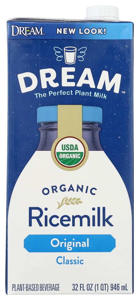 Rice Dream Classic Original Organic Rice Drink, 32 fl oz, (Pack of 12)