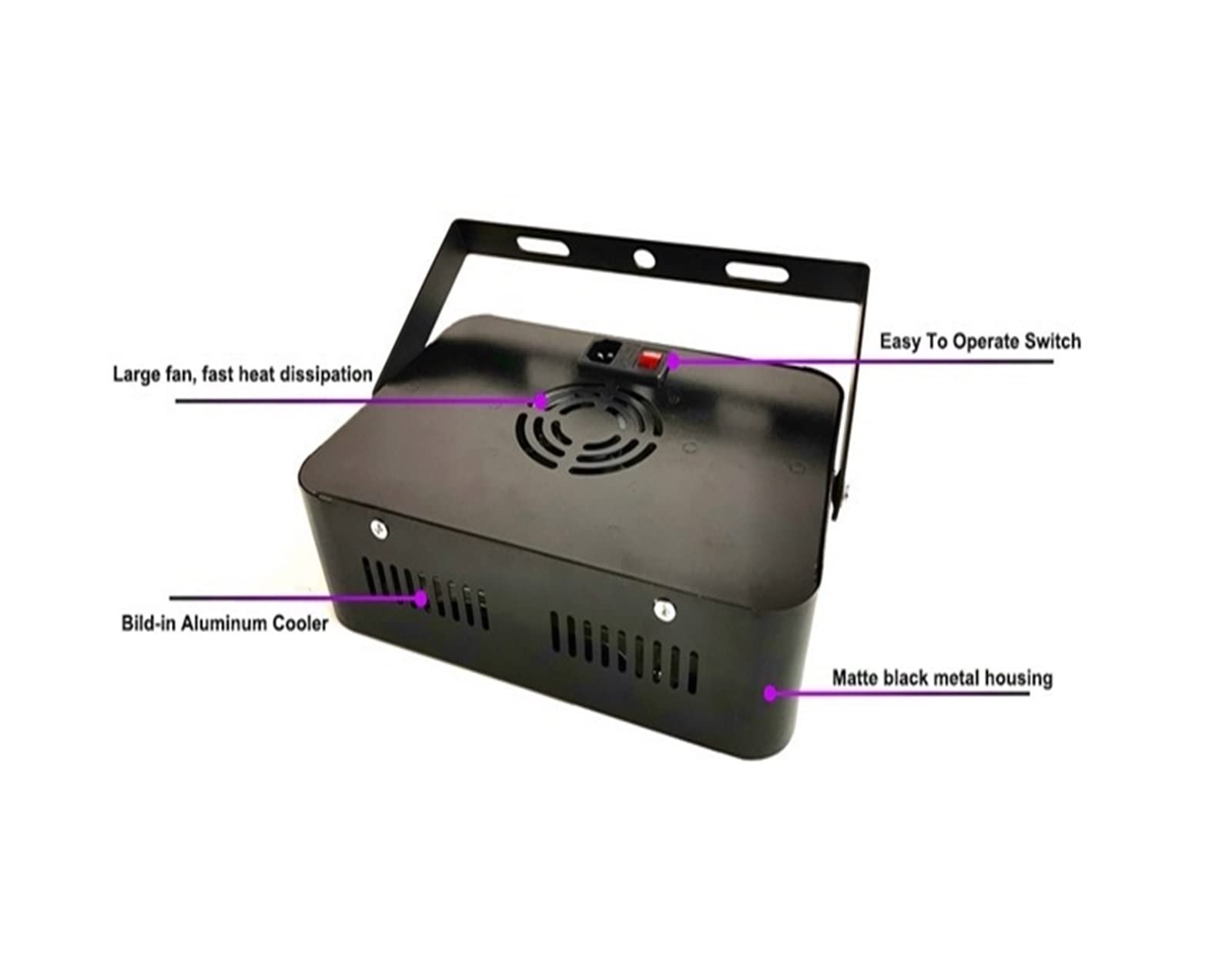 ER019 Lámpara UV Curado Intensidad Fija Copa reflectora Pegamento de Foco de Alta energía Pantalla de Seda de Secado rápido Luz LED Ultravioleta(395nm)