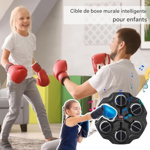 Machine de boxe musicale murale et équipement de frappe sans fil fitness à domicile