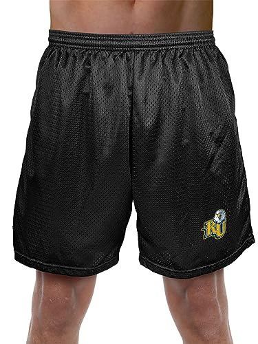 Reinhardt University Primary Mark Men's Athletic Shorts 7" Inseam, Black, M