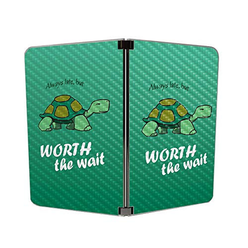Image of MightySkins Carbon Fiber Skin for Microsoft Surface Duo - Late Turtle | Protective, Durable Textured Carbon Fiber Finish | Easy to Apply, Remove, and Change Styles | Made in The USA