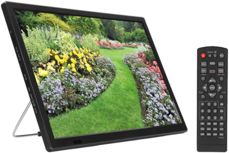 GOWENIC 16 Inch Portable TV LCD Monitor, Portable TV Built in Digital Tuner ATSC, Digital TV ATSC High Sensitivity Digital Television for Car, Boat and Home Use