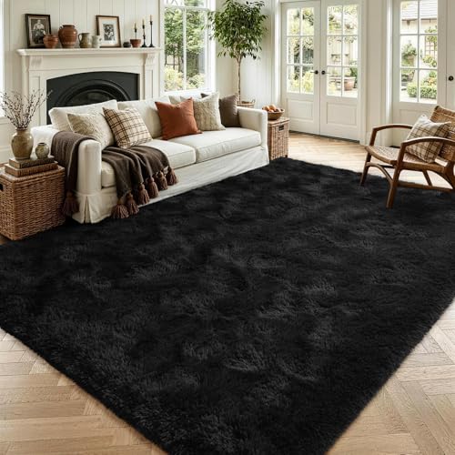 Tapete Negro 5x7 para Sala y Dormitorio