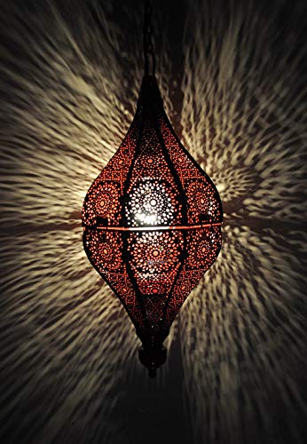 Lalhaveli Red Color Indian Moroccan Hanging Metal Ceiling Lights Lamp Housewarming Gift 13 X 6 Inch #TOP2