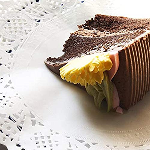 pizarra Lace Doilies Paper 100 Pcs,4.5 inch Decorative Round Placemats,Liners for Cake,Desserts Baked Treat Display
