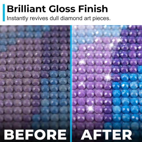 Image of Crystal Painting Sealer Spray, Quick-Drying Diamond Art Sealer with Clear Gloss Finish for Diamond Art, Coasters, Art Puzzles and DIY Craft Projects (100ml, 1PCS)