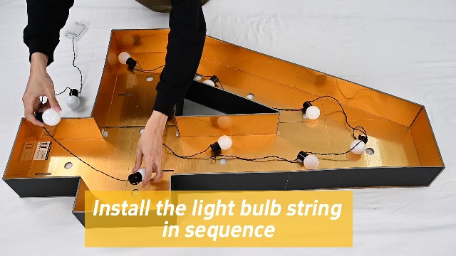 Amazon.com: Biapian 4FT Marquee Light Up Numbers 40,Black Gold