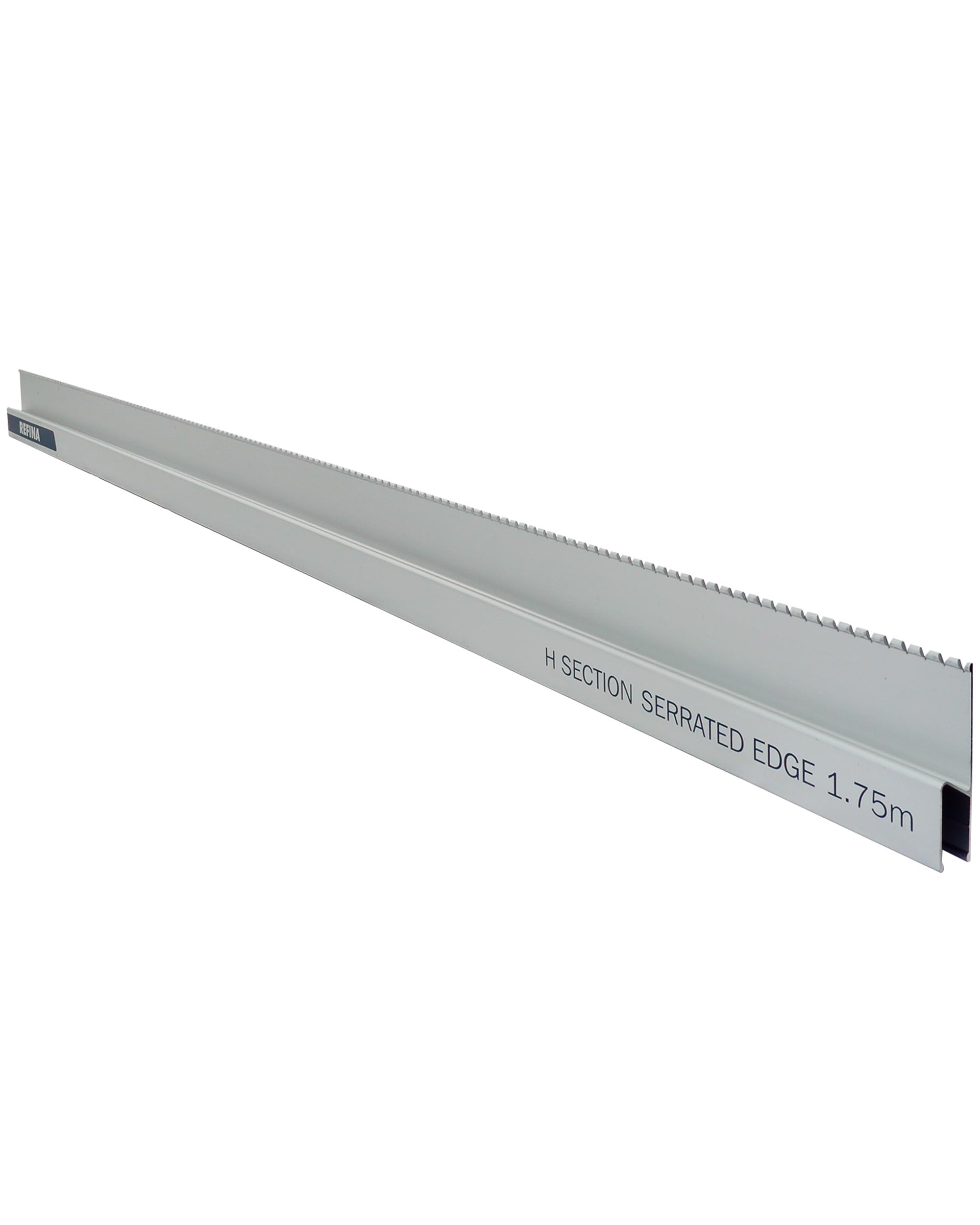 REFINA 5'9" (1.75m) Serrated H Section Feather Edges - 113 x 20mm Profile, 1.3mm Lightweight & Durable Aluminium - Serrated Edge for Removing Air Pockets, Distributing Materials, & Reducing Laitance