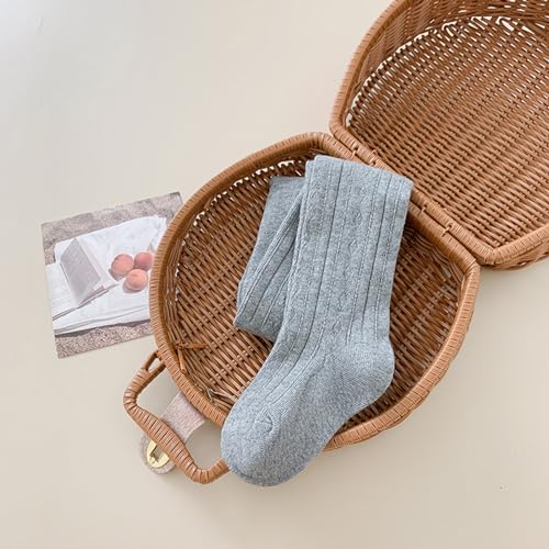 Baby Girls Tights Newborn Infant Cotton Knitted Footed Pantyhose Toddler Solid Color Stockings Fall Winter Leggings2