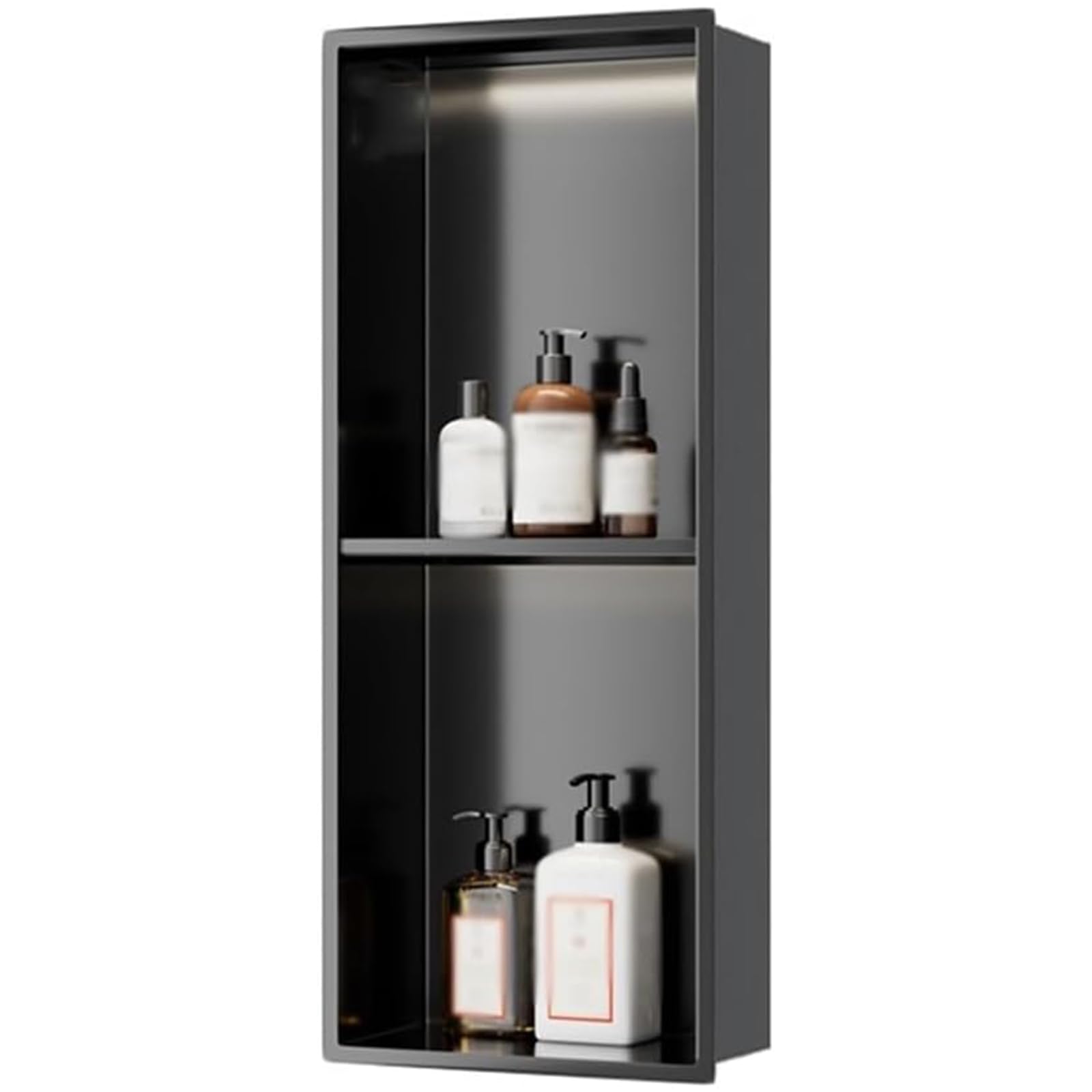 Niche Murale Douche Inox Flottante Étagère Suspendue LED Cuisine
