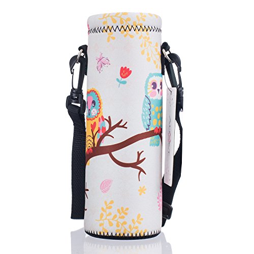 AUPET Water Bottle Carrier,Insulated Neoprene Water Bottle Holder Bag Case Pouch Cover 1000ML