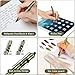 TBOACTP 4.7″ Mini 3 EDC Ballpoint Pen, Pencil and Stylus in One, with 2 Replaceable Refill, 6 Pencil Tip and 2 Stylus Tip, Ultra Long Lasting Bolt Action Pen for Office, Learning, Working Green