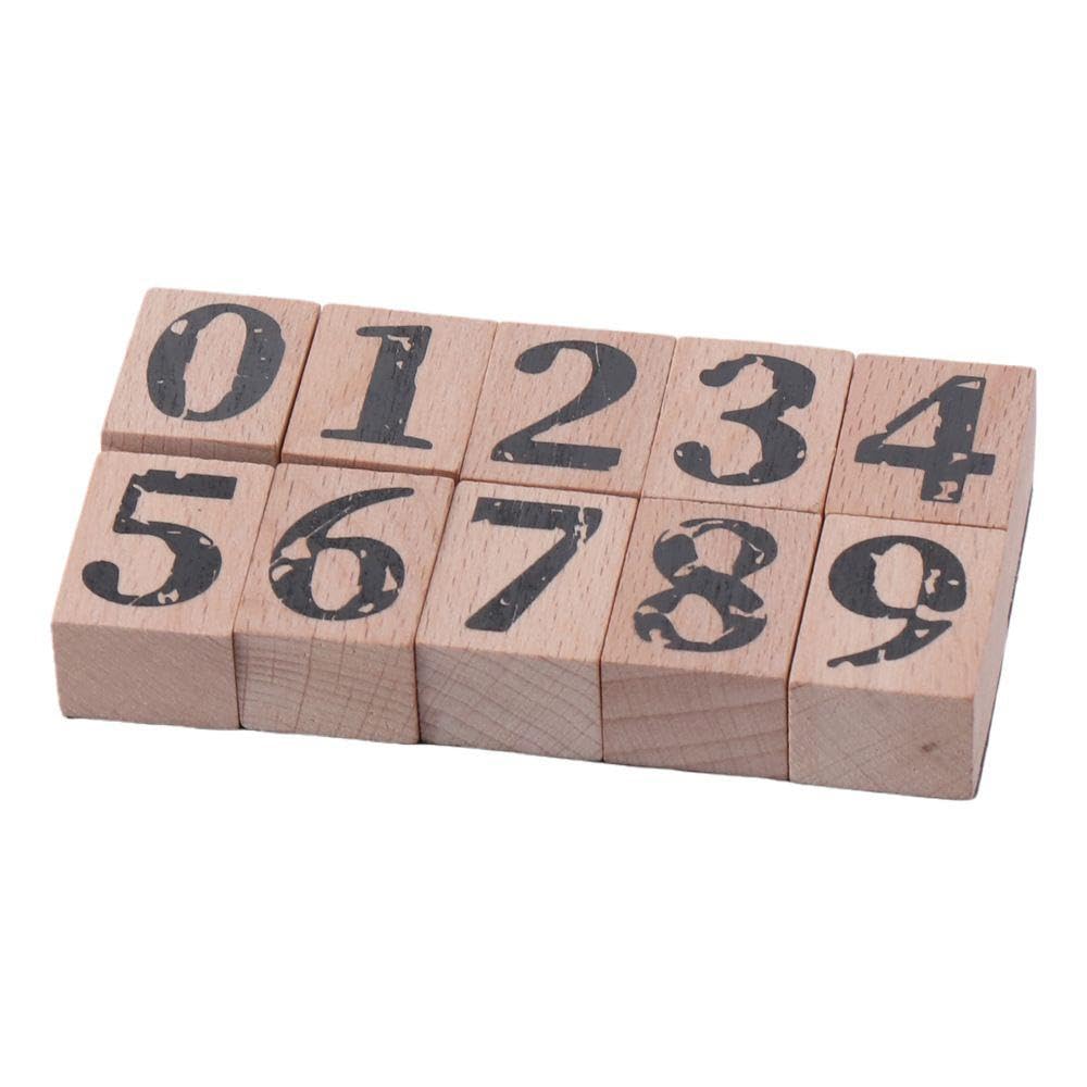 Alphabet-Stempel-Set, Alphabet-Gummistempel, Vintage, Holzgummi, A-Z, Buchstaben, Zahlen, Stempel für Bastelarbeiten, Buchstaben, DIY-Karten, Scrapbooking, 38 Stück