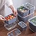 Conteneurs de stockage de fruits à légumes - Conteneurs de stockage de fruits à légumes frais - Bacs de rangement pour réfrigérateur