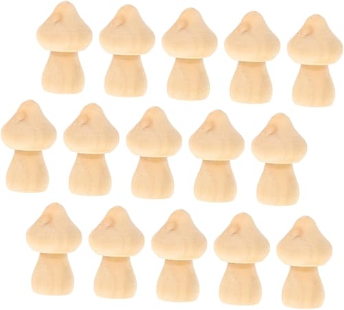 Alasum 45 piezas de adornos de madera DIY sin terminar muñecas de madera sin pintar figuras de madera sin pintar, cuerpos de clavijas, cuerpos de